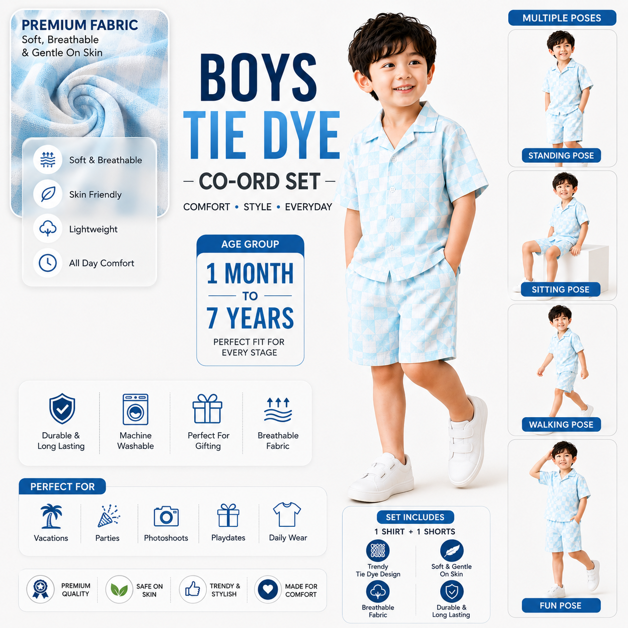DuoDrape baby cloth 1 to 7 year