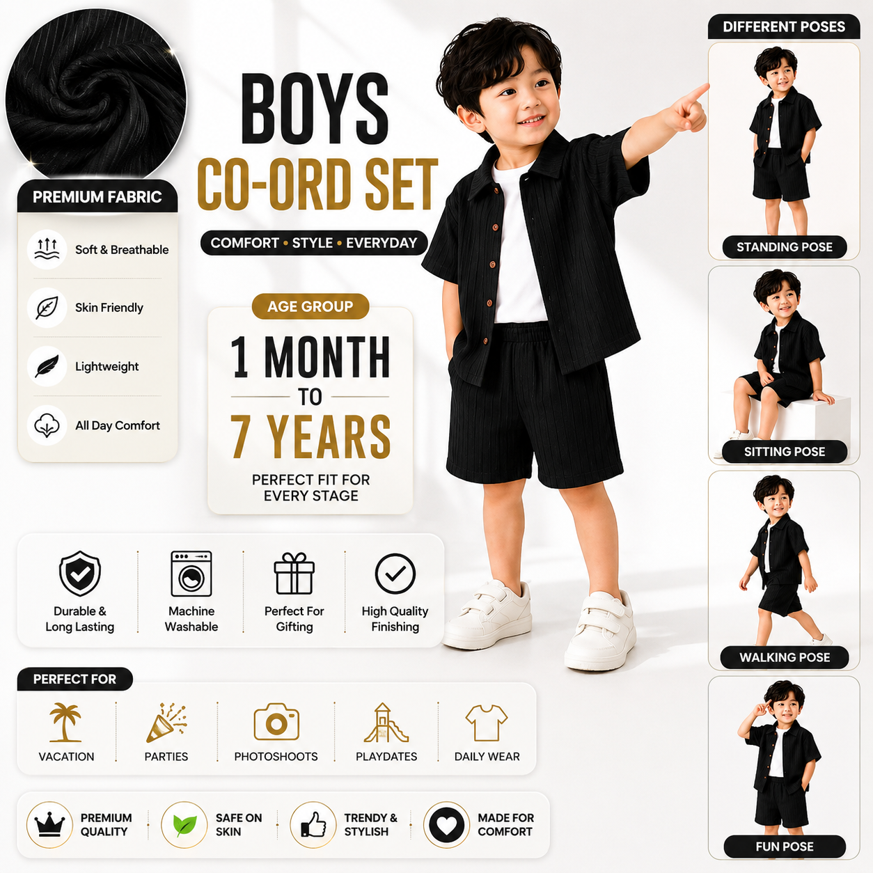 DuoDrape baby cloth 1 to 7 year