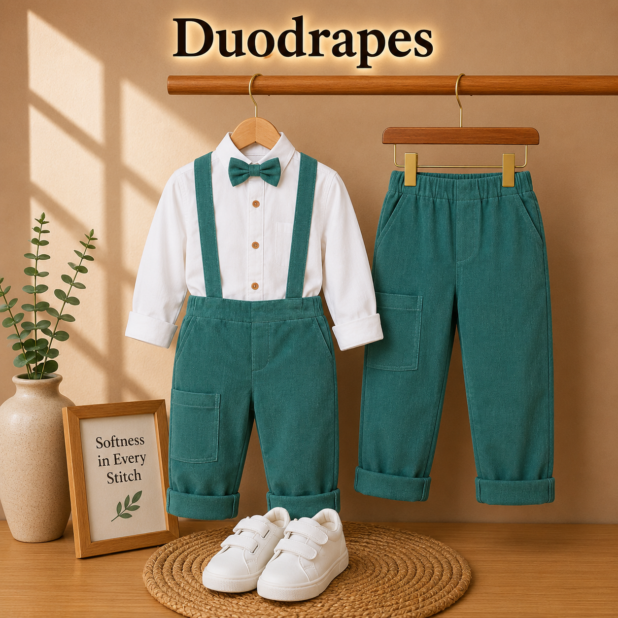 Boys Teal Green Shirt & Jogger Set