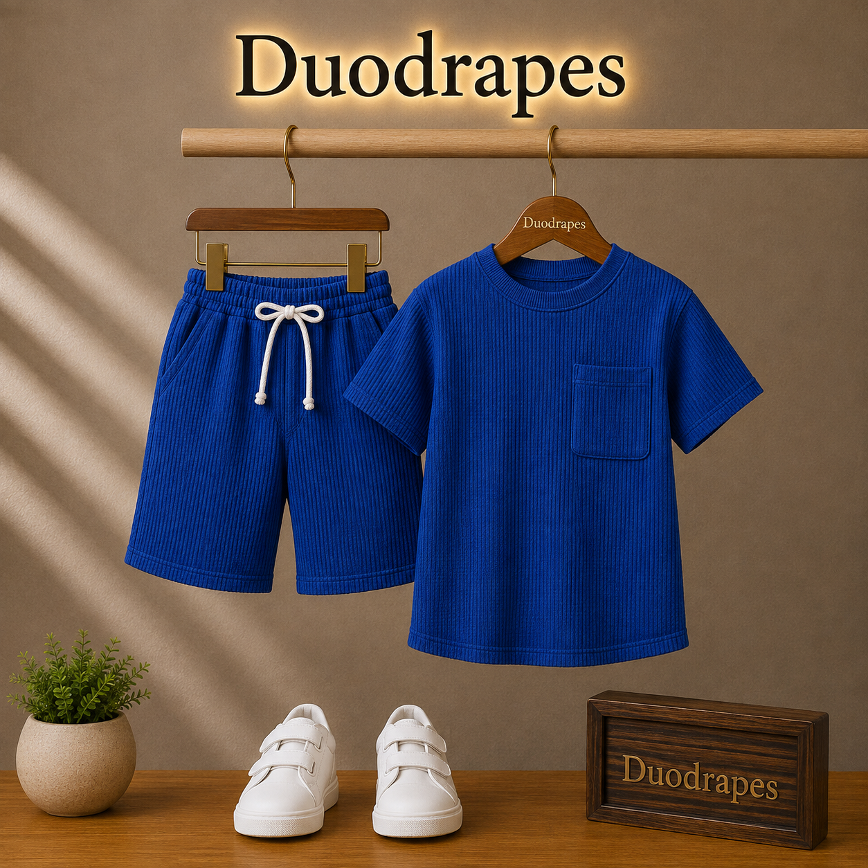Royal Blue Pocket Co-Ord Set for Boys