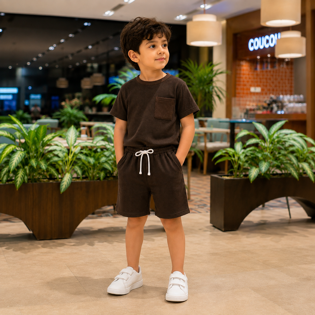 Mocha Mini Comfort Co-Ord Set