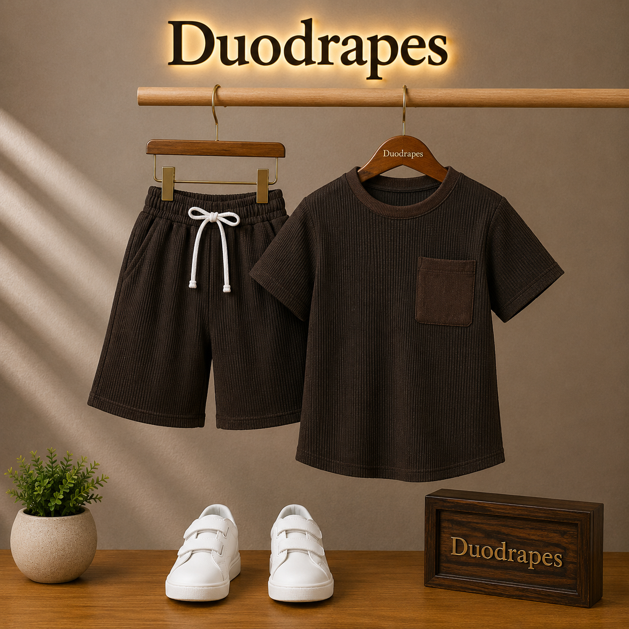 Mocha Mini Comfort Co-Ord Set
