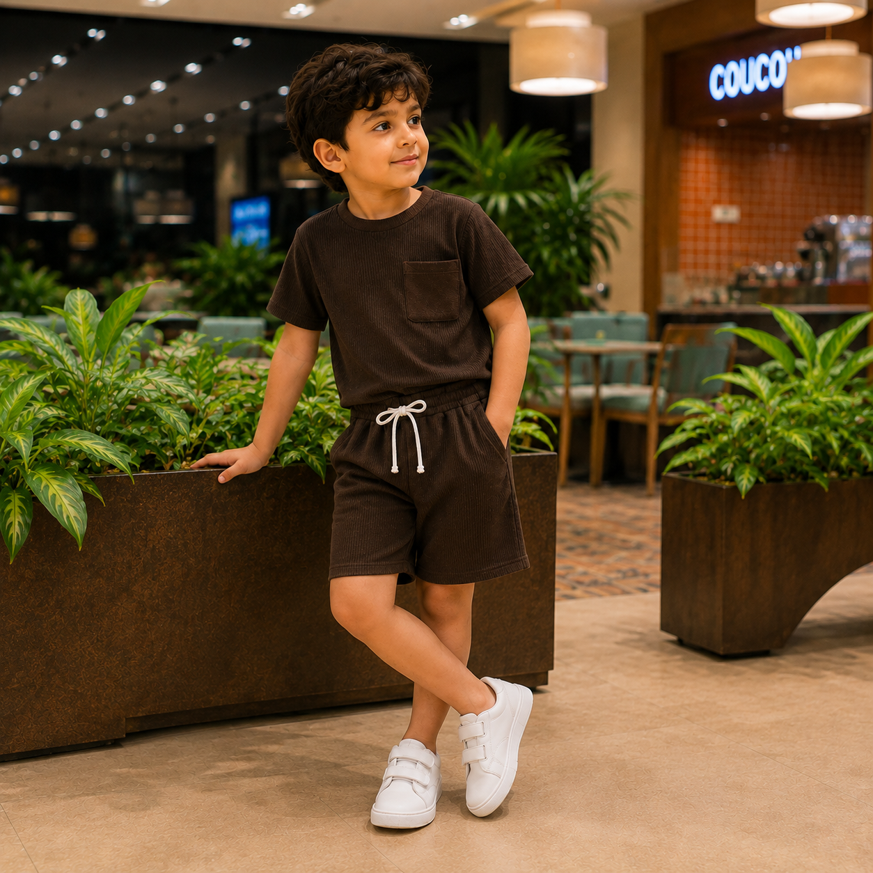 Mocha Mini Comfort Co-Ord Set