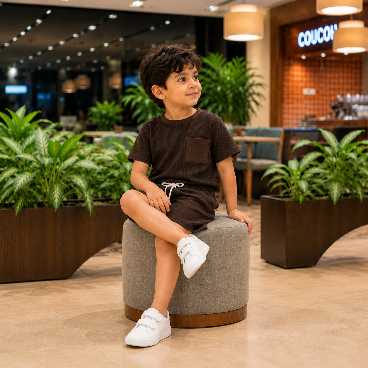 Mocha Mini Comfort Co-Ord Set