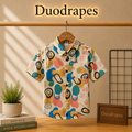 Boys Abstract Multicolor Printed Half Sleeve Shirt | Casual Kids Shirt | 2 to 7 Years