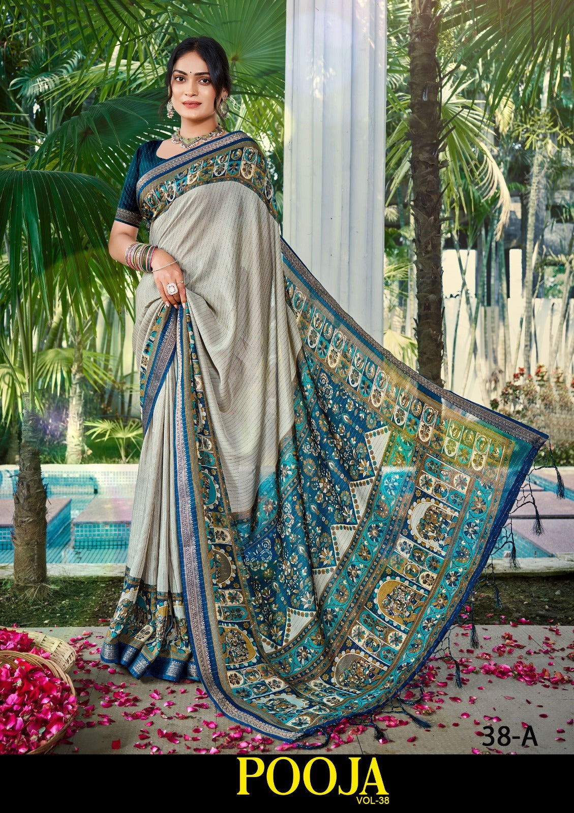 Premium Liquid Georgette Saree – Elegant Designer Party Wear