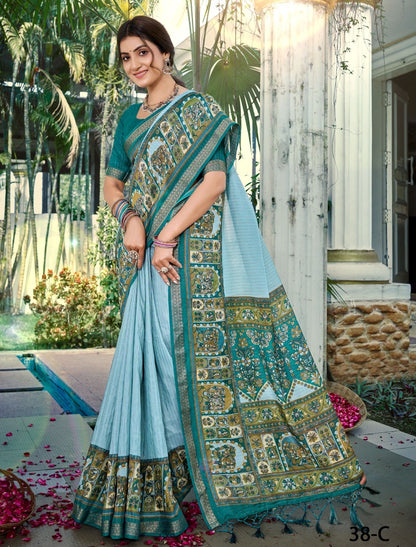 Premium Liquid Georgette Saree – Elegant Designer Party Wear