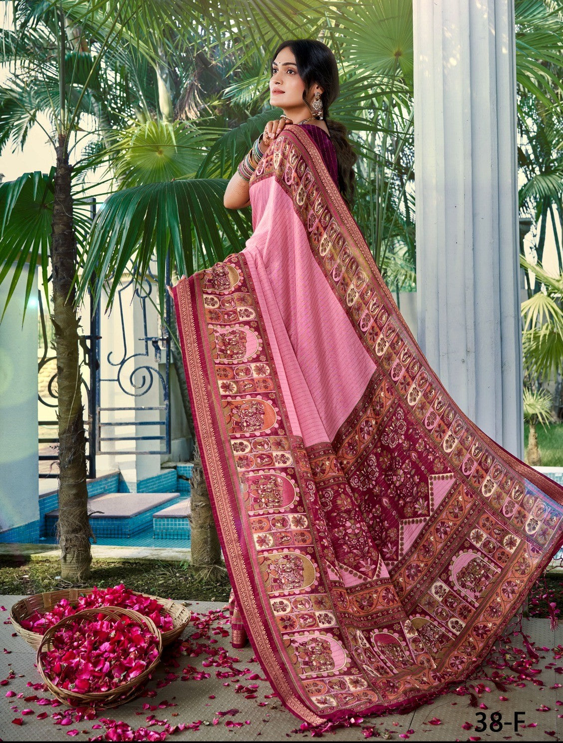 Premium Liquid Georgette Saree – Elegant Designer Party Wear