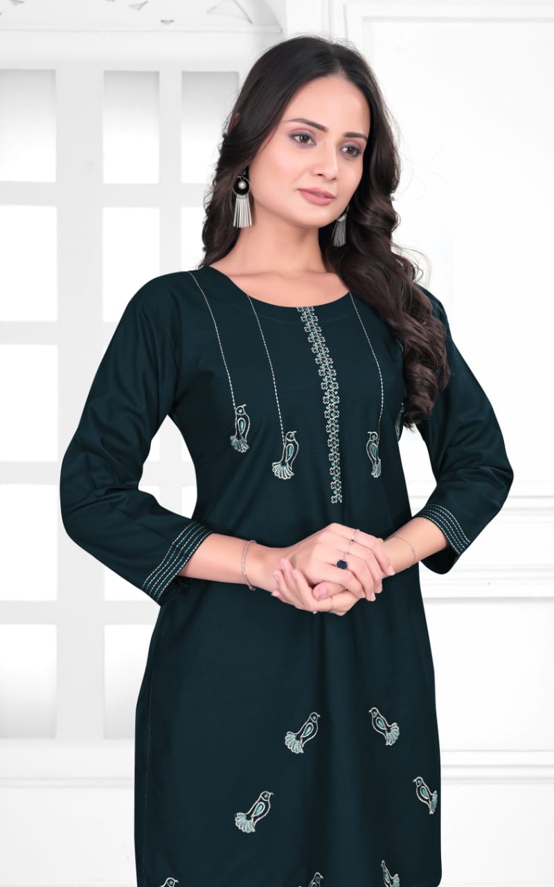 Elegant Mauve Rayon Cord Set with Embroidered Detailing